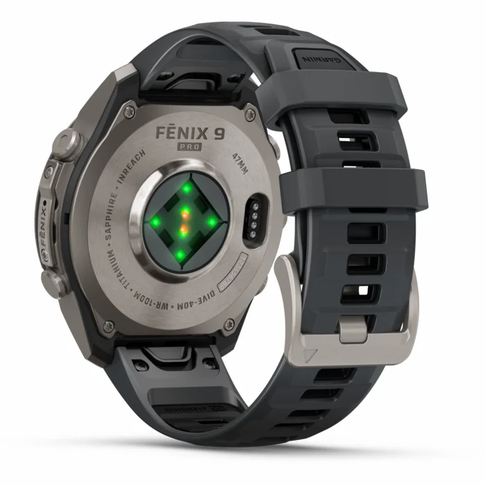 Garmin fenix 9 PRO 47mm inReach Titanium with Graphite/Black Silicone Band