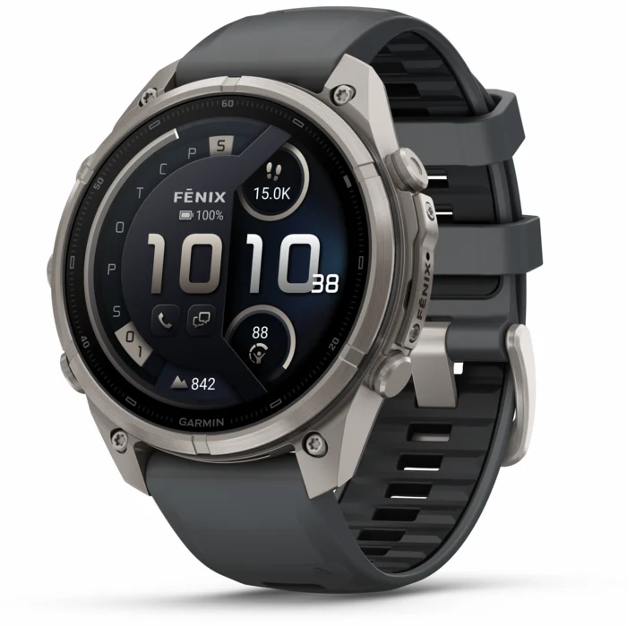 Garmin fenix 9 PRO 47mm inReach Titanium with Graphite/Black Silicone Band
