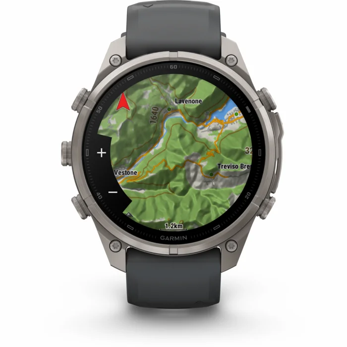 Garmin fenix 9 PRO 47mm inReach Titanium with Graphite/Black Silicone Band