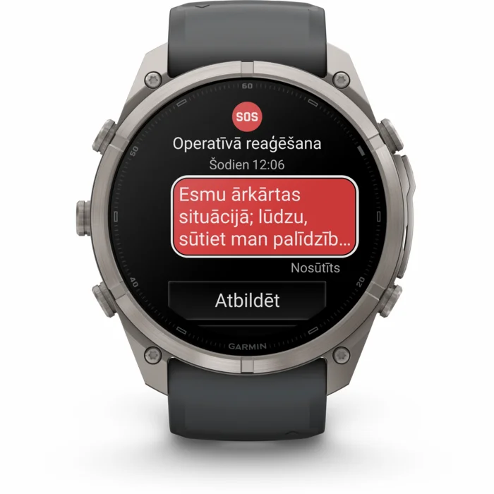 Garmin fenix 9 PRO 51mm inReach Titanium with Graphite/Black Silicone Band