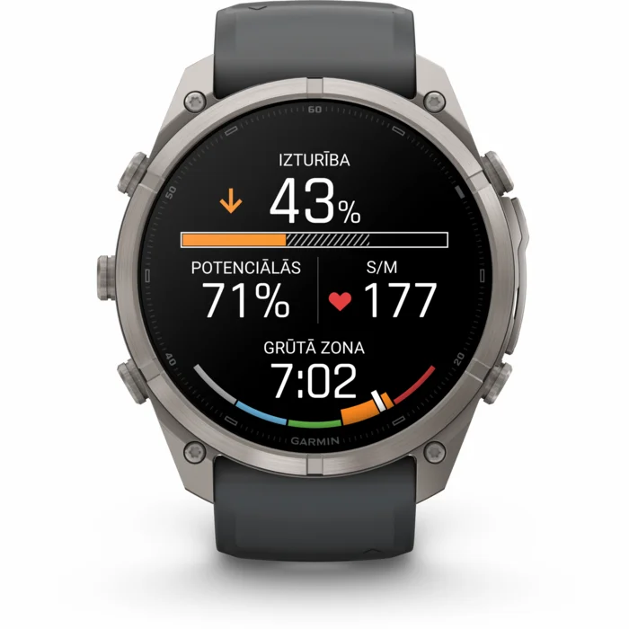 Garmin fenix 9 PRO 51mm inReach Titanium with Graphite/Black Silicone Band