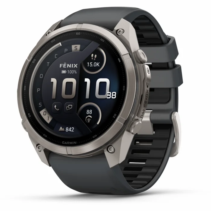 Garmin fenix 9 PRO 51mm inReach Titanium with Graphite/Black Silicone Band