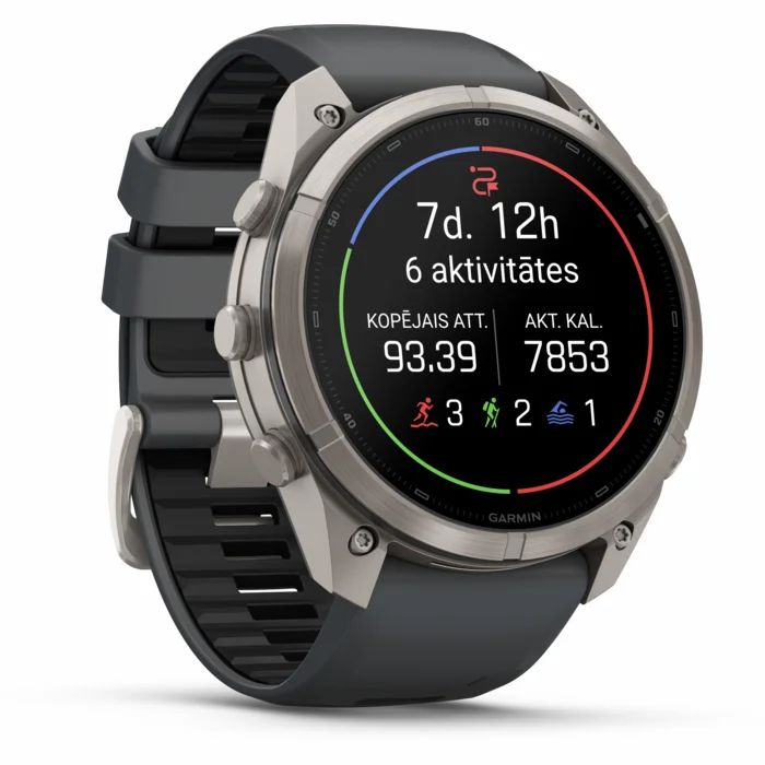Garmin fenix 9 PRO 51mm inReach Titanium with Graphite/Black Silicone Band