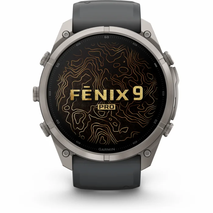 Garmin fenix 9 PRO 51mm inReach Titanium with Graphite/Black Silicone Band