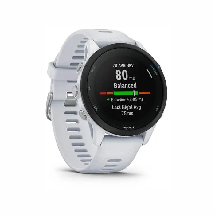 Viedpulkstenis Garmin Forerunner 255 Music Whitestone