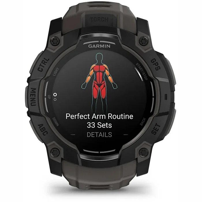 Viedpulkstenis Garmin Instinct 3 – 50 mm AMOLED Black with Charcoal Band