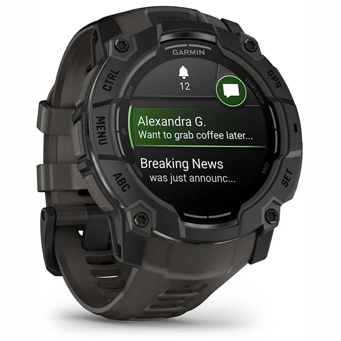 Viedpulkstenis Garmin Instinct 3 – 50 mm AMOLED Black with Charcoal Band