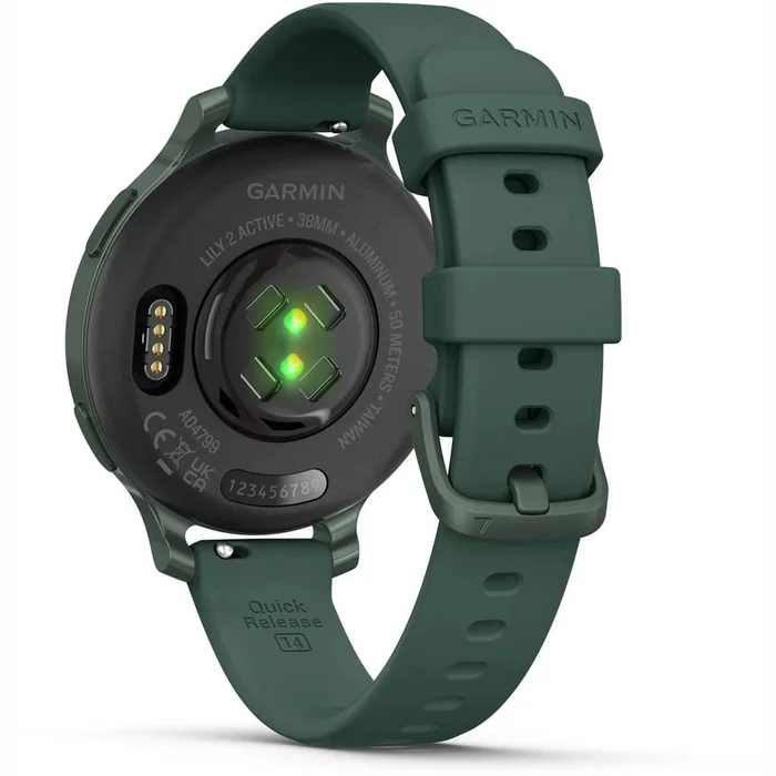 Viedpulkstenis Garmin Lily 2 Active Jasper Green with Jasper Green Silicone Band