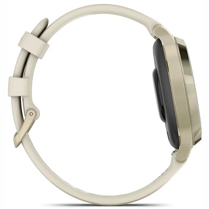 Viedpulkstenis Garmin Lily 2 Active Lunar Gold with Bone Silicone Band