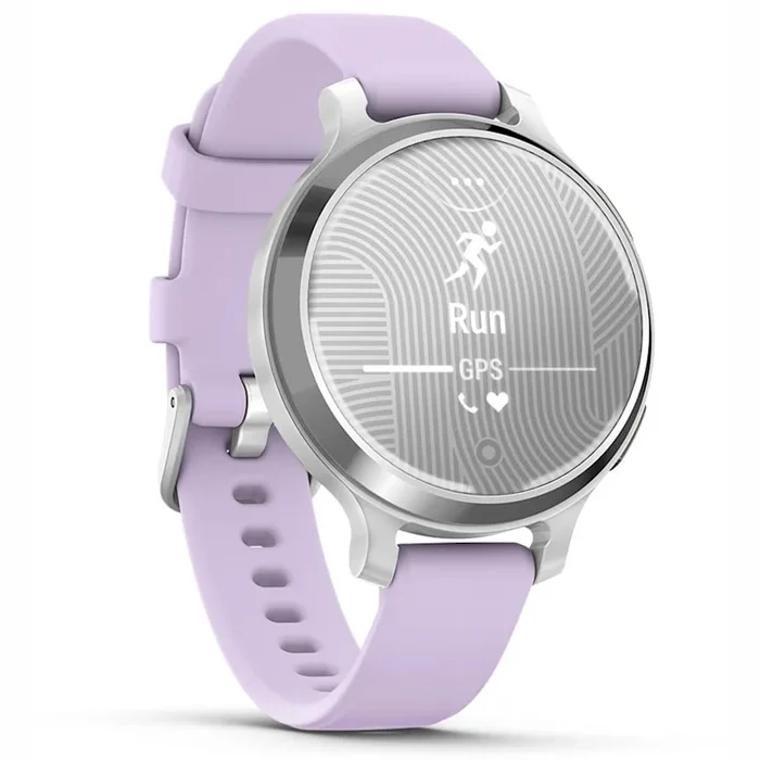 Viedpulkstenis Garmin Lily 2 Active Silver/ with Purple Jasmine Silicone Band