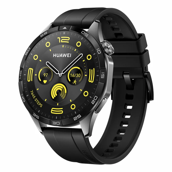 Viedpulkstenis Huawei Watch GT 4 Active 46mm Black Fluoroelastomer Strap