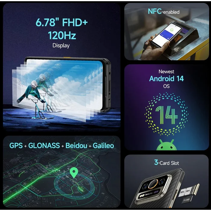 Ulefone Armor 25T 8+256GB Frost Black