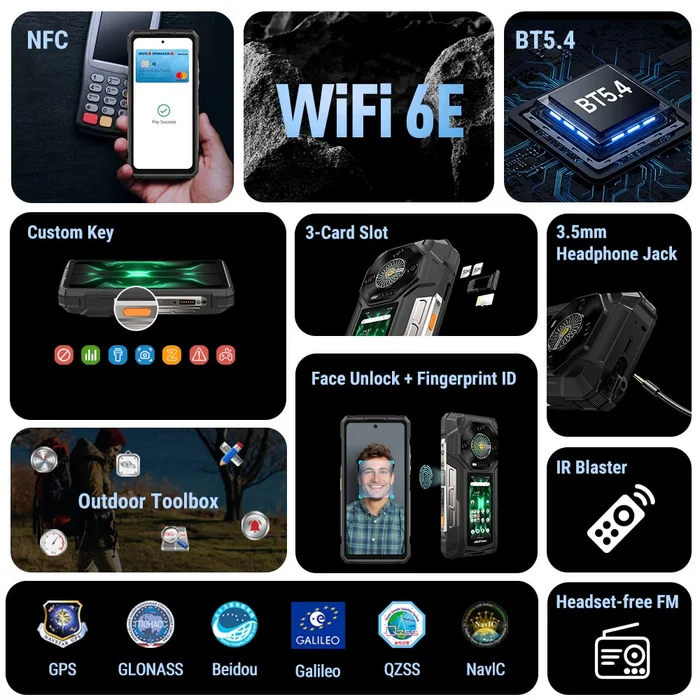 Ulefone Armor 33 Pro 16+512GB Phantom Black