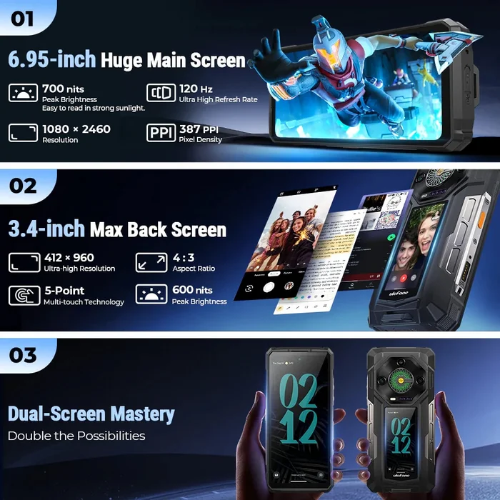 Ulefone Armor 33 Pro 16+512GB Phantom Black