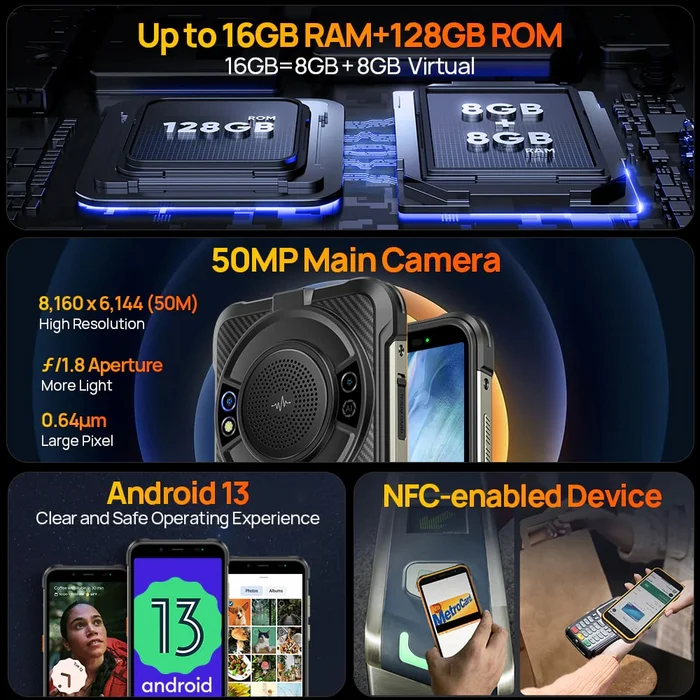Ulefone Power Armor 16S 8+128GB Black