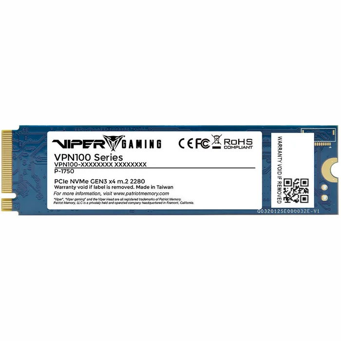 Iekšējais cietais disks Patriot Viper VPN100 256GB M.2 PCIe VPN100-256GM28H