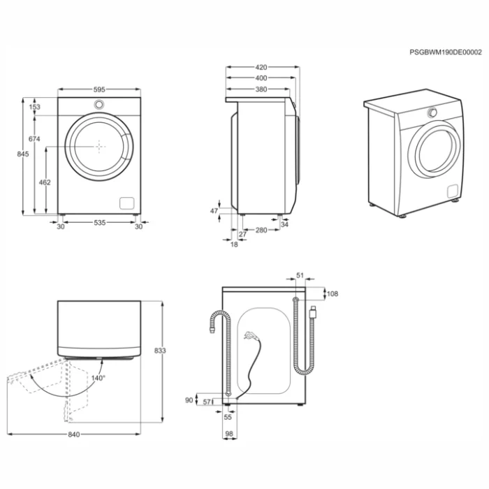 Veļas mašīna Electrolux EW6S426BI
