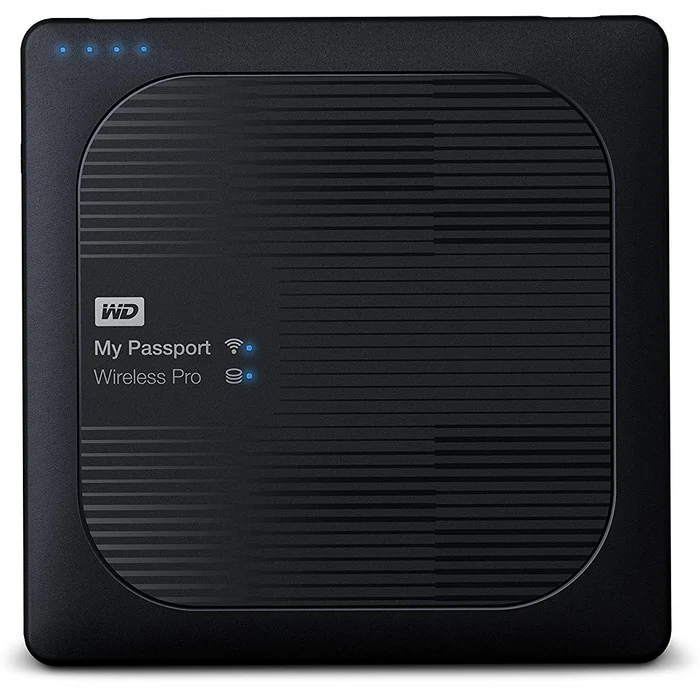 Ārējie cietie diski Western Digital My Passport Wireless Pro Portable HDD 2TB USB 3.0 Black