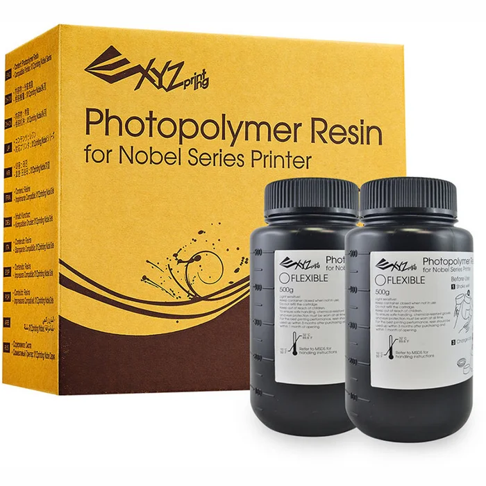 Fotopolimērs XYZprinting UV Curable Resin Flexible (2 x 500ml)