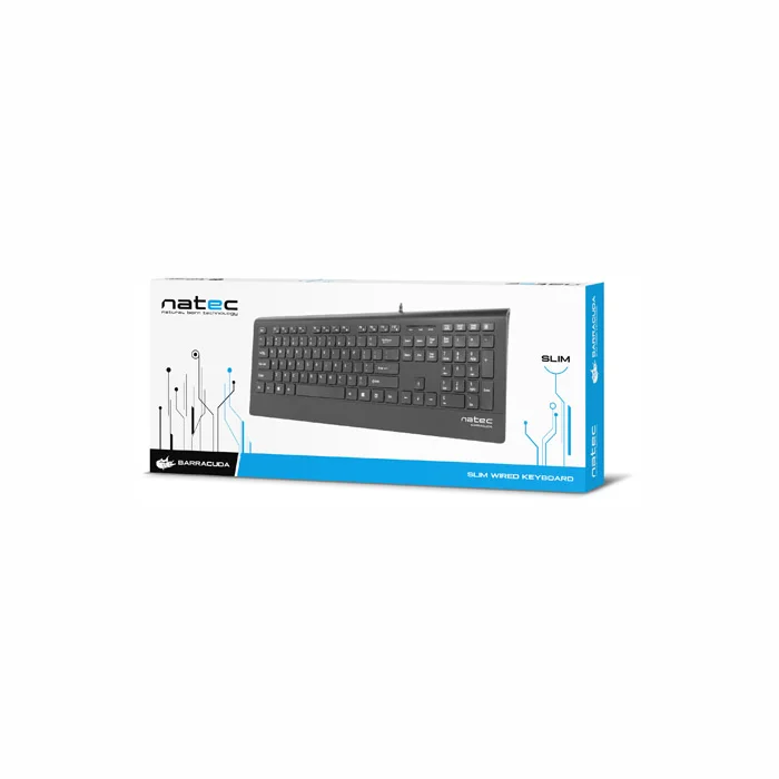 Klaviatūra Natec Barracuda NKL-0876 Black ENG