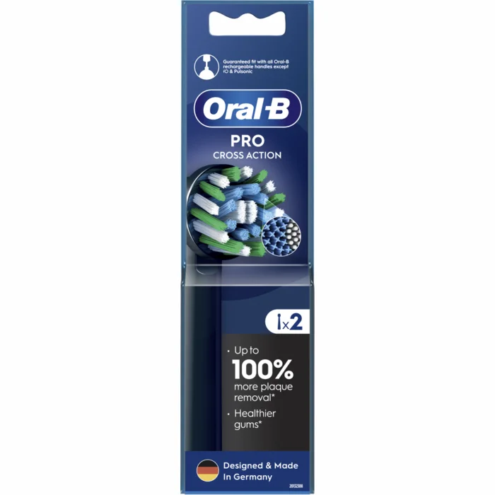 Braun Oral-B EB50-2 Cross Action Pro Black 2 gab.