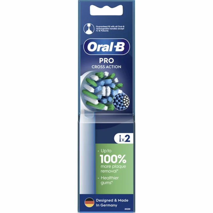 Braun Oral-B EB50-2 Cross Action Pro White 2 gab.