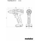 Urbjmašīna-skrūvgriezis Metabo PowerMaxx BS 12 + Triecienskrūvgriezis Metabo Powermaxx SSD 12