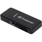 Atmiņas karšu lasītājs Transcend SD / microSD Card Reader Black