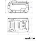 Akumulators Metabo 18 V / 10.0 Ah LiHD
