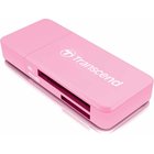 Atmiņas karšu lasītājs Transcend SD / microSD Card Reader Pink