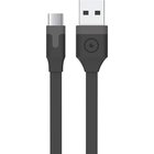 Muvit Flat Type-C Cable USB 2.0 2M 3A Black