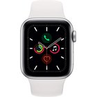Apple Watch Series 5 GPS, 44mm Silver Aluminium Case with White Sport Band - S/M & M/L