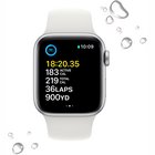 Apple Watch SE (2nd Gen) GPS 40mm Silver Aluminium Case with White Sport Band
