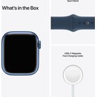 Viedpulkstenis Apple Watch Series 7 GPS 41mm Blue Aluminium Case with Abyss Blue Sport Band