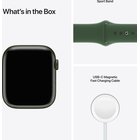 Viedpulkstenis Apple Watch Series 7 GPS 45mm Green Aluminium Case with Clover Sport Band