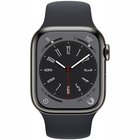 Apple Watch Series 8 GPS + Cellular 41mm Graphite Stainless Steel Case with Midnight Sport Band