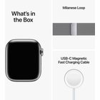 Apple Watch Series 8 GPS + Cellular 45mm Silver Stainless Steel Case with Silver Milanese Loop