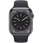 Apple Watch Series 8 GPS + Cellular 45mm Graphite Stainless Steel Case with Midnight Sport Band