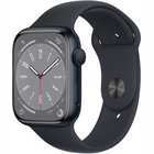 Viedpulkstenis Apple Watch Series 8 GPS 45mm Midnight Aluminium Case with Midnight Sport Band