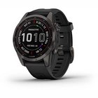 Garmin Fenix 7s Sapphire Solar Edition Carbon Gray Black band
