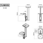 Griestu stiprinājums Flexson FLXS1CM1011 White