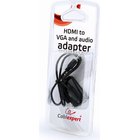 Gembird HDMI to VGA and audio adapter Single port Black
