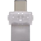 USB zibatmiņa Kingston DataTraveler microDuo 3C 32 GB white