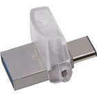 USB zibatmiņa Kingston DataTraveler microDuo 3C 32 GB white