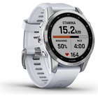 Garmin Fenix 7S Silver with Whitestone Band