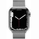 Apple Watch Series 7 GPS + Cellular 41mm Silver Stainless Steel Case with Silver Milanese Loop