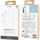 Apple Iphone 13 Recycletek Soft Cover By Muvit Transparent