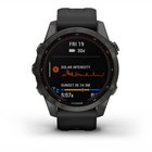 Garmin Fenix 7s Sapphire Solar Edition Carbon Gray Black band