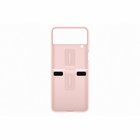 Samsung Galaxy Flip4 Silicone Cover with Ring Pink