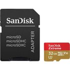 Atmiņas karte SanDisk Extreme 32GB microSDHC + SD Adapter + Rescue Pro Deluxe